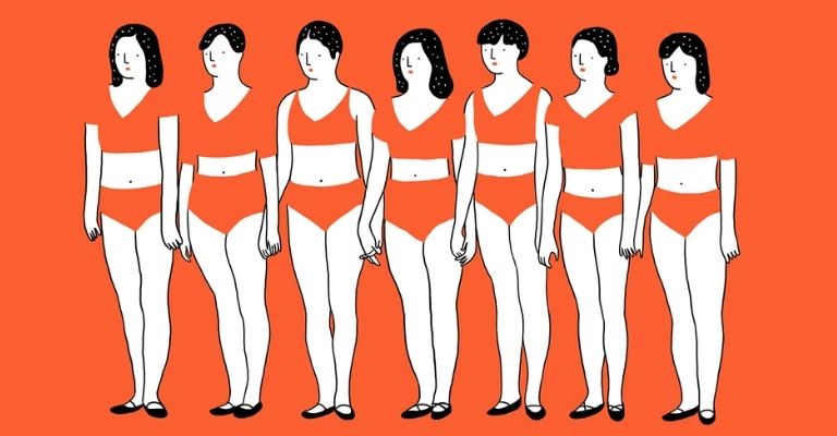 dessin de femmes sur fond orange agathe sorlet